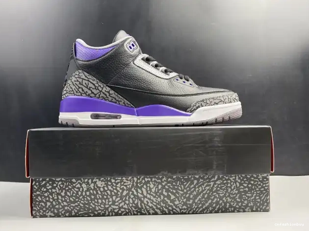 Purple Court 3 Air Black 050 CT8532 Jordan Retro 0623